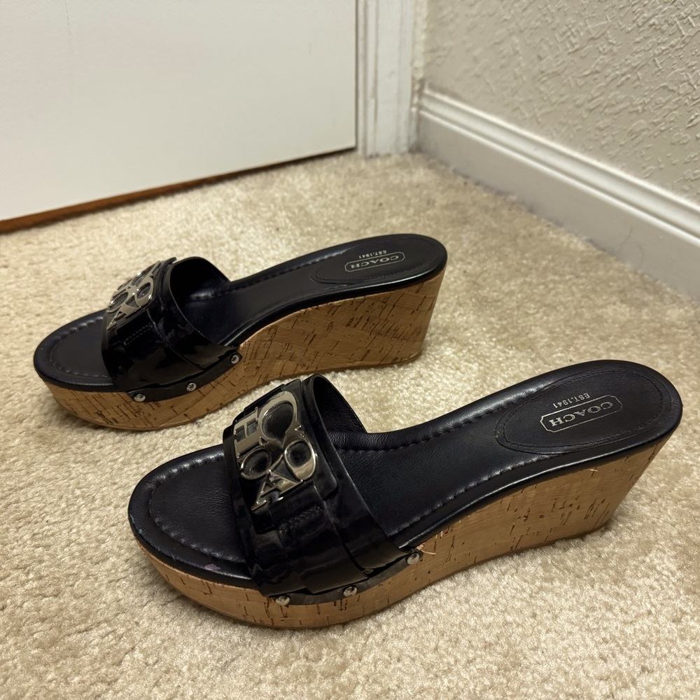 Coach slip on wedges - Picture 2 of 4